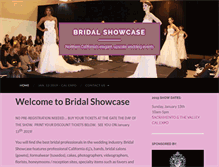 Tablet Screenshot of bridalshowcase-ca.com
